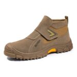 LAoutun Safety Boots Mens Slip-on Welder Shoes, Splash-Proof