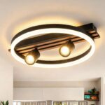 LED Ceiling Light with 2X GU10 Spotlight 48x40cm Floating Ring – Sold by Forcoso Lighting / FBA