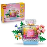 LEGO Creator 3 in 1 Floral Decor Perfume Bottle Toy – Model Kit Transforms into a Flower Vase or Smoothie – DIY Kids Room Decoration 31383