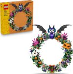LEGO Halloween Wreath Making Kit – incl. Bats, Pumpkins, Ghosts & Spiders Web – Wall Decor – Arts & Crafts Gift Idea for 12 Year Old Girls, Boys & Teenagers – 40825