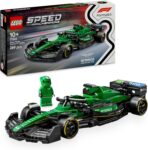 LEGO Speed Champions Aston Martin Aramco F1 AMR24 Race Car Toy with a Collectible Formula 1 Driver Minifigure – Model Kits for 10 Year Old Boys & Girls or Adult Motorsport Fans 77245