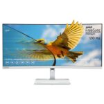 LENOVO L34W-4C Ultra-Wide Quad HD 34 Curved VA Monitor – Grey Free C&C