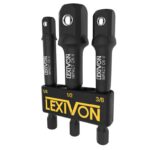 LEXIVON Impact Grade Socket Adapter Set, 3 Extension Bit with Holder – Sold by Store4PC-UK FBA