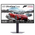 LG UltraGear OLED GX7 27GX790B Gaming Monitor 27 QHD WOLED, 0.02ms GtG, DualMode: 720Hz (HD) 540Hz (QHD) Black