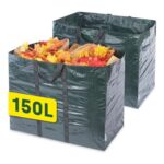 LIVIVO Heavy-Duty 150L Waterproof Garden Waste Bags with Handles