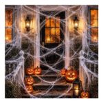 LLNRC 60g Halloween Spider Web with 30 Spiders
