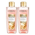 LOreal Paris Smoothing Toner, Age Perfect, with Vitamin C, 200ml (Pack of 2)