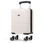 LUGG Jetset 40cm Suitcase 40x30x20cm, Ryanair Compatible Underseat Size, Hard Shell ABS, Spinner with Removable Wheels, Sold By KG-Direct