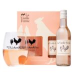 La Vieille Ferme Rose Wine Gift Set, 187 ml, Tumbler Glass