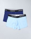 Lacoste 2 Pack Boxer Navy/Blue – Size S