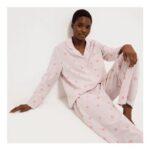 Ladies Floral Stripe Pajamas Size 8