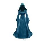 Ladies Vintage Lace-up Renaissance Witch Vampire Goth Costume for Cosplay