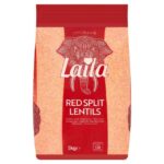 Laila Red Split Lentils 5kg (Typically 1kg -£1.30) with Nectar Card Price