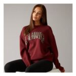 Lamore Couture Womens Hammond Sweatshirt Burgundy