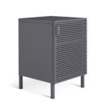 Landan 1 Door Bedside Table – Anthracite