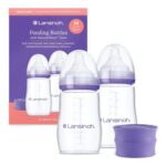 Lansinoh Anti-Colic Baby Bottles, 240 Ml, 2-Pack, Medium Flow