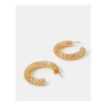 Large Textured Hoop Earrings