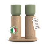 Lars Nysm Wooden Salt and Pepper Grinder Set with Tray