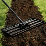 Lawn Levelling Rake (7525cm), Stainless Steel, Adjustable Handle (184cm), Heavy Duty Levelling Tool – Sold By qizhenkeji