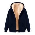 Lcyu Mens Lightweight Fleece Hoodie, Black