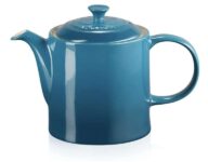 Le Creuset Grand Teapot, Stoneware, 1.3 litres, Serves 4 Cups, Deep Teal With Voucher Selected Accounts Sold By Le Creuset Store