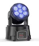 LeLeght 7x15W LED Moving Head Light 4 IN 1 RGBW DMX512 Professional Stage Effect Wash Light (UK Plug) w/Code (Leleght UK Oversea Store)