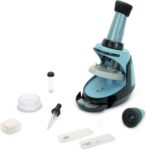Learning Resources GeoSafari Microscope Set, Ages 7, Kids Microscope with 50x400x Magnification, STEM Science Kit with Slides & Tools