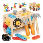 Lehoo Castle Wood Montessori Kids Tool Set for Ages 2