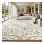 Lemon Rug, 120×160 Cm, Washable Fluffy Carpet for Living Room