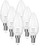 Lepro C37 E14 LED Light Bulb, Warm White 2700K, 4.2W40W, 470LM, Pack of 6 Energy Class E sold by Lepro UK /FBA