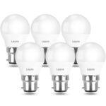 Lepro G45 Bayonet Light Bulb, 4.9W40W, Warm White 2700K, 470lm, Pack of 6 – Sold by Lepro UK / FBA