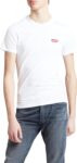 Levis Mens 2 Pack Slim Crew T-Shirt, Navy/White