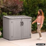 Lifetime 5ft x 3ft (1.5 x 0.9m) Horizontal Wood Look 1,300 Litre Storage Shed – Model 60350