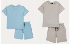 Light Blue / Taupe T-Shirt and Shorts Outfit Size 1.5-16 Years (£1.60 with George rewards) Free C&C