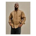 Light Tan Corduroy Collar Barn Jacket