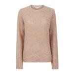 Lilycove Rib Knit Raglan Sleeve Crew Neck Fisherman Style Knitted Jumper