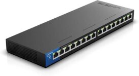 Linksys LGS116P Business 16-Port Gigabit 8x PoE 8xGbE Network Switch with QoS ( 80W Budget ) w/free postage & 5M free CAT6 cable