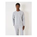 Long Sleeve Waffle T-Shirt in Grey