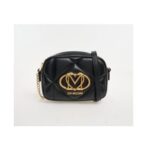 Love Moschino Black Quilted Crossbody Bag
