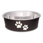 Loving Pets Stainless Steel Bella Dog Bowl Espresso Small (426ml)