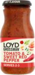 Loyd Grossman Italian Tomato & Red Pepper Sauce, 350 g Jar (1-Pack)