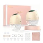 Lulia Wearable Breast Pump, 4 Modes, 9 Levels, Apricot