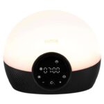 Lumie Bodyclock Glow 150 – Wake-up Light Alarm Clock with 10 Sounds and Sleep Sunset, White