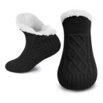 Lykofudi Women Slipper Socks, Fluffy Fleece-Lined, Anti-Slip