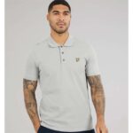Lyle & Scott Vintage Mens Plain Polo Shirt Cold Grey Sizes: S-XL