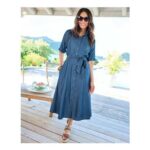 Lyocell Midi Dress