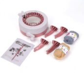 M.J COMFY-LIFE 22 Needle Knitting Machine Kit – Round Loom Knitting Set for Adults & Kids DIY Hand Crank Weaving Loom for Scarves, Hats & Socks Includes Crochet Hook & Needles