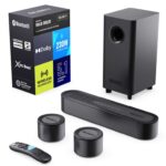 MAJORITY Bowfell Halo 5.1 Soundbar & Wired Subwoofer Dolby Audio, BT 5.3, 230W HDMI ARC, Optical, AUX, USB W/Voucher. Sold By IZilla/FBA