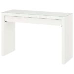MALM Dressing table – 120×41 cm – White / Dark Grey (white high gloss £69) – In Store