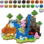MEDMHSMA Magnetic Blocks 100PCS 1 Inch, Build 3D Jurassic Adventure Scenes
